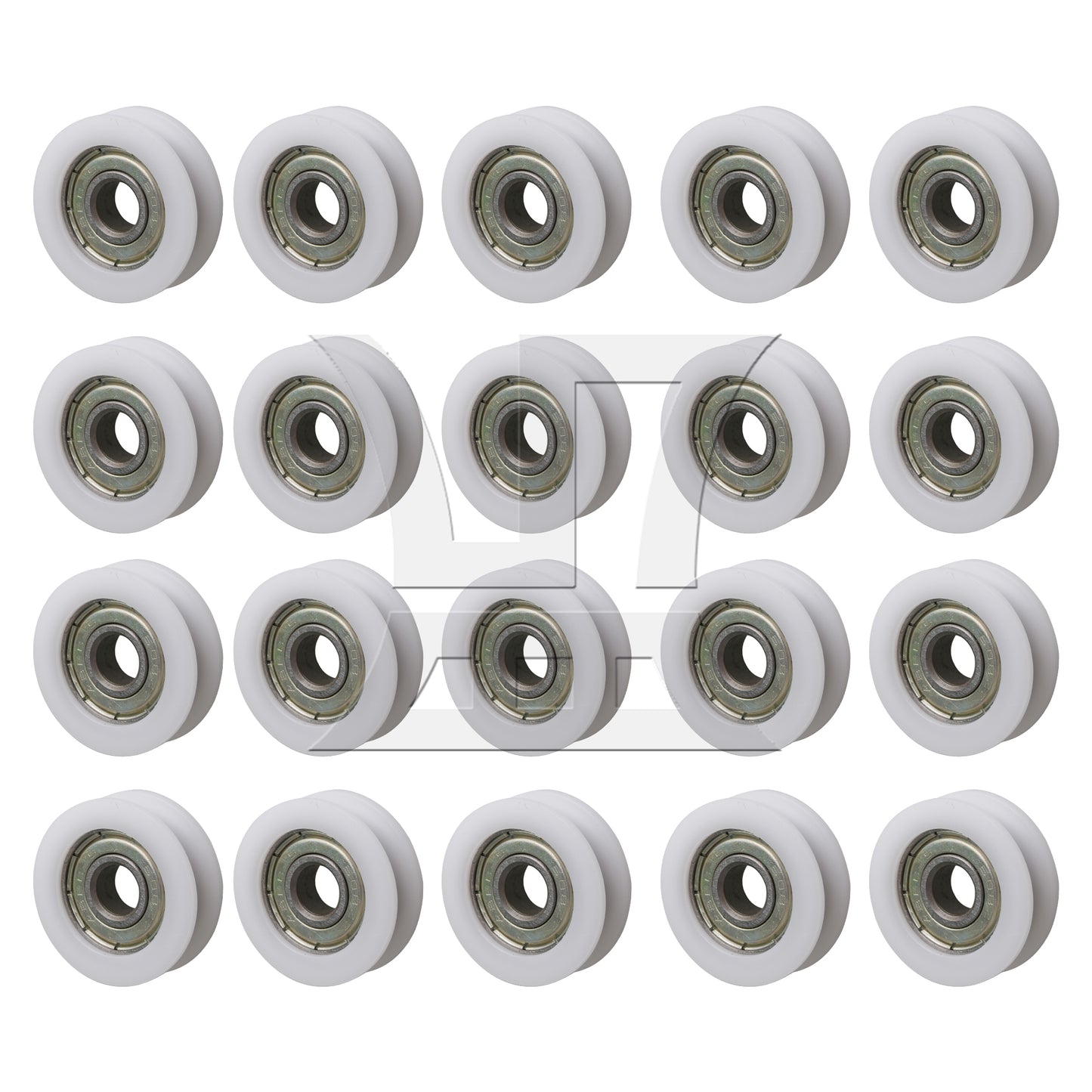 BQLZR  Bearing Pulley Guide Track Roller 0.31x1.18x0.39inch for Garage Door