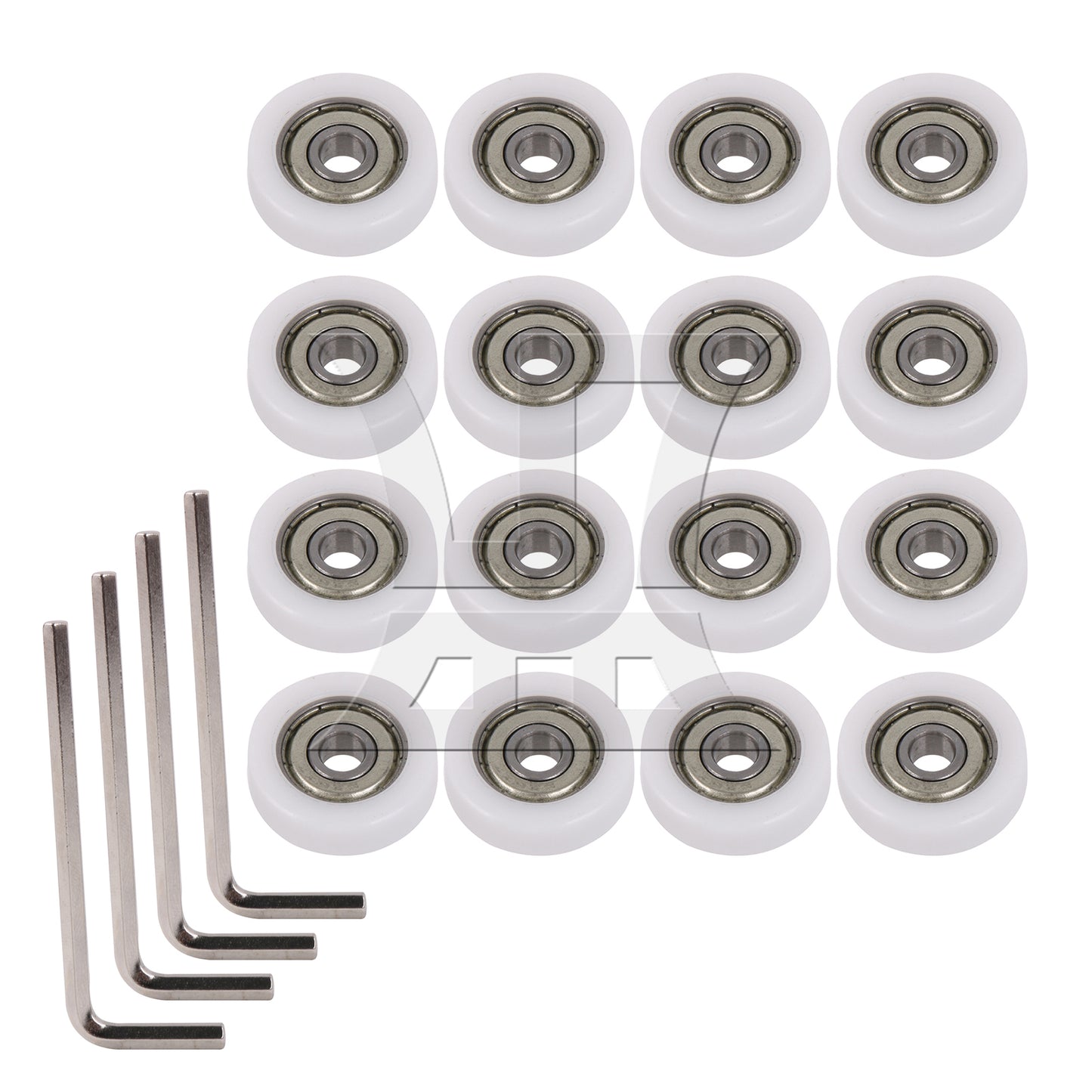 BQLZR 626ZZ 0.6x2.6x0.8cm Guide Pulley Rail Ball Bearing Wheels for Door