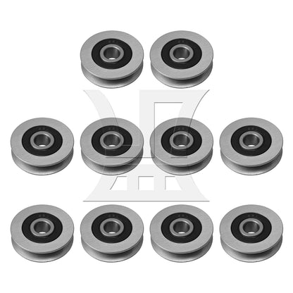 BQLZR 50x13mm U-Shape Groove Bearing Steel Cable Pulley Load-Bearing 512KG