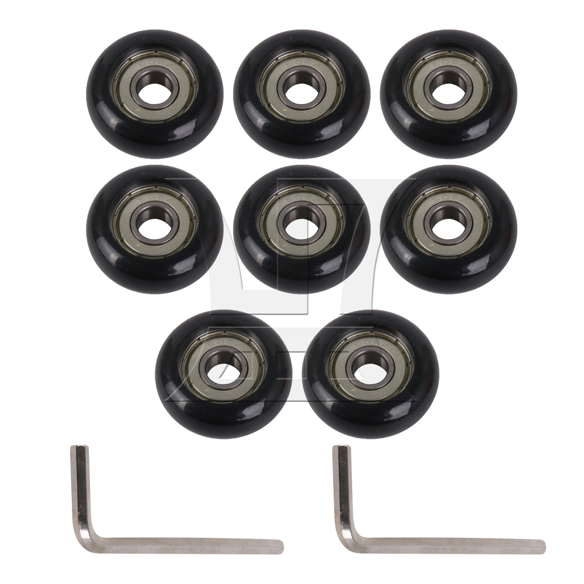BQLZR Suitcase Luggage Wheel Replacement Swivel 2.95"x1.02" Black w/ Screw