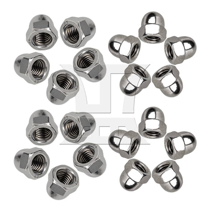 BQLZR 304 Stainless Steel Right Hand Threads Acorn Hex Nut M6