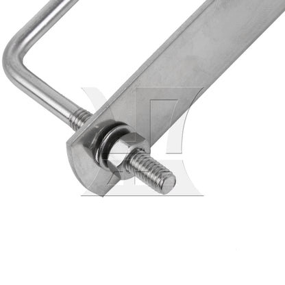 BQLZR Round Trailer Axle U Bolts 2.36"x2.83" M6 with Plate & Nuts & Gaskets