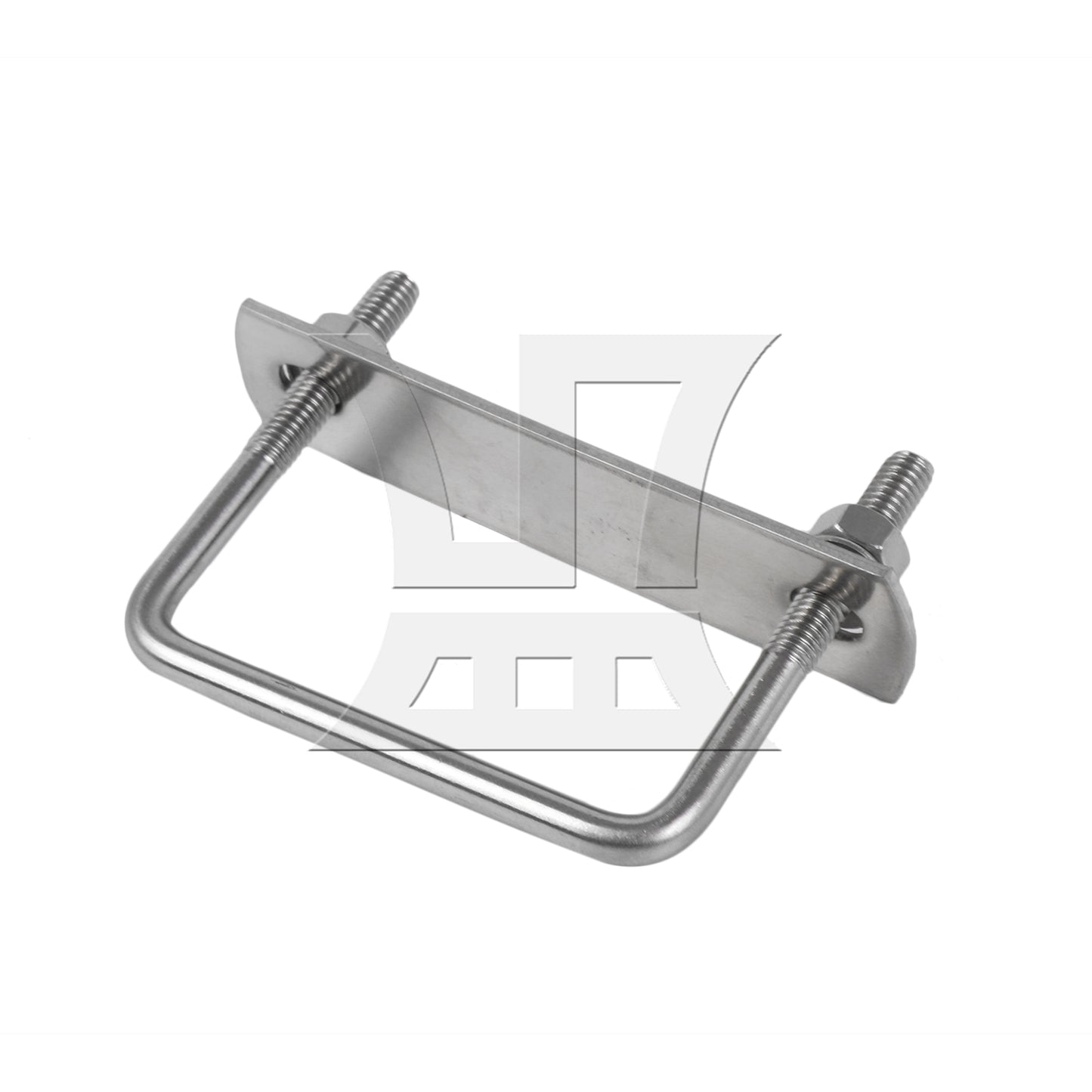 BQLZR Round Trailer Axle U Bolts 2.36"x2.83" M6 with Plate & Nuts & Gaskets