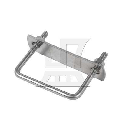 BQLZR Round Trailer Axle U Bolts 2.36"x2.83" M6 with Plate & Nuts & Gaskets
