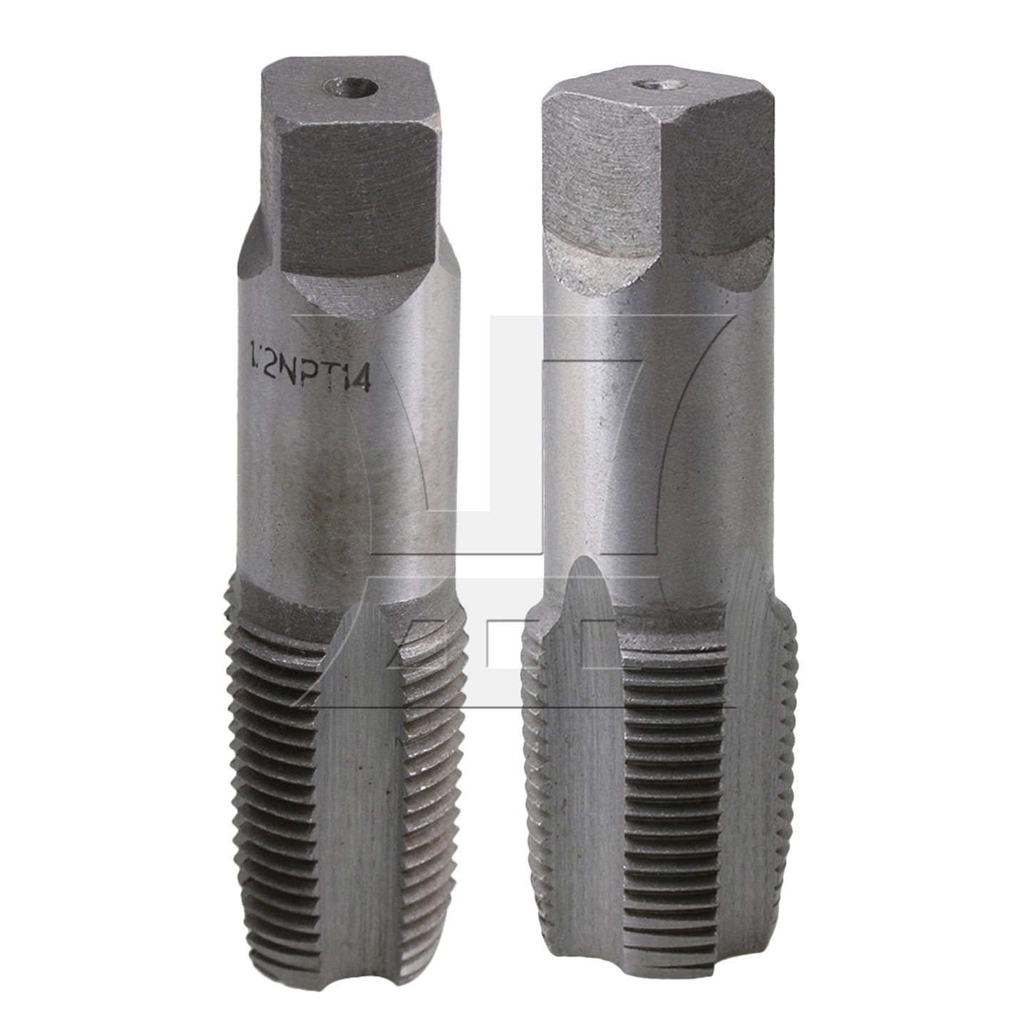 BQLZR 2Pieces Right Hand Machine Tap Metric Repairing Tools Kit NPT 3/4" 1/2" Thread