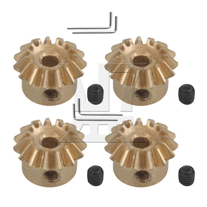 BQLZR 0.8 Module 15T Brass Bevel Gear Hardware with Wrench & Screws