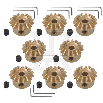 BQLZR 0.8 Module 15T Brass Bevel Gear Hardware with Wrench & Screws