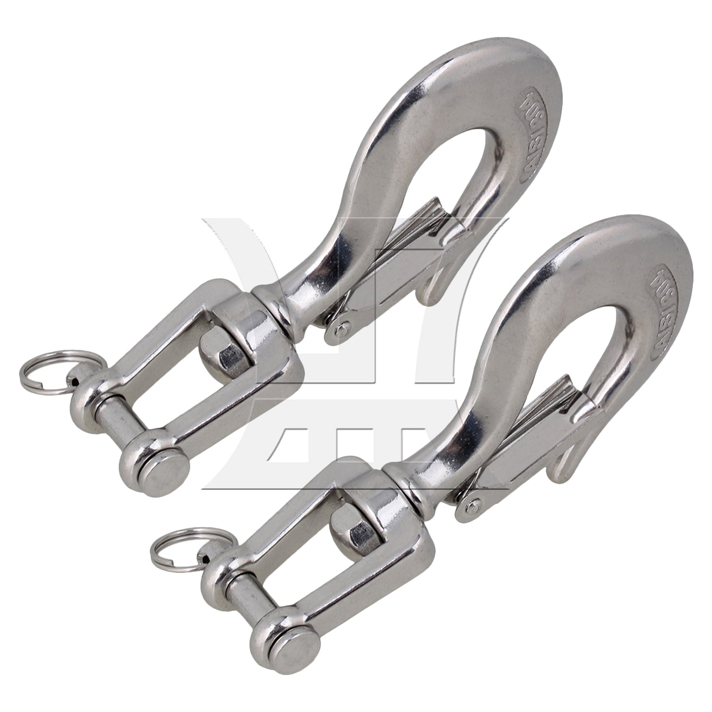BQLZR 2 Pieces 304 Stainless Steel Clevis Slip Hooks for Trailer 1433 Lbs Capacity