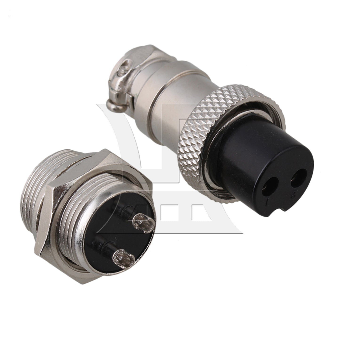 BQLZR 20Pieces Male Female Aviation Connector Plug Kit 2 Pin Replacement for GX16