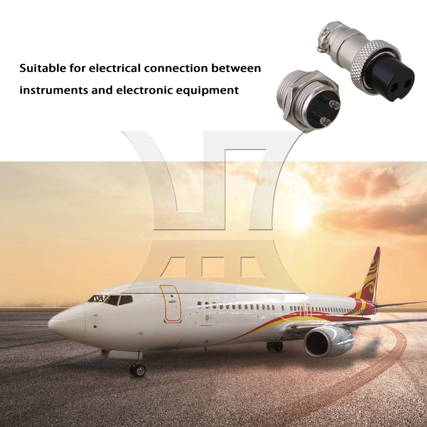 BQLZR 20Pieces Male Female Aviation Connector Plug Kit 2 Pin Replacement for GX16