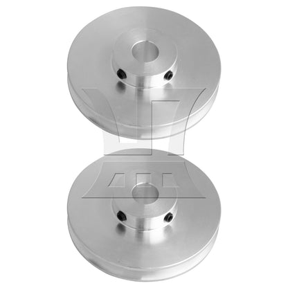 BQLZR 2Pieces Single Groove Pulley 58mm Diameter 10mm Fixed Bore for Motor Shafts