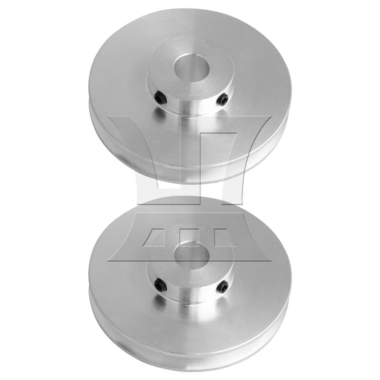 BQLZR 2Pieces Single Groove Pulley 58mm Diameter 10mm Fixed Bore for Motor Shafts