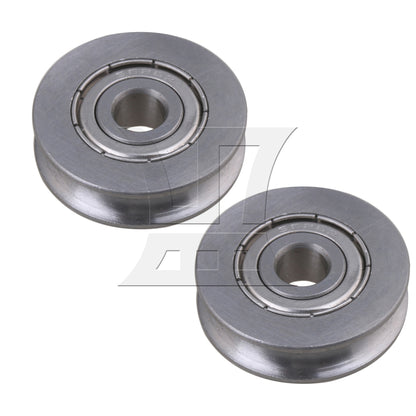 BQLZR U Type Groove Bearings Pulley 6mm Bore x 25mm OD x 7mm Width for Guide