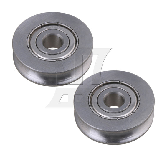 BQLZR U Type Groove Bearings Pulley 6mm Bore x 25mm OD x 7mm Width for Guide