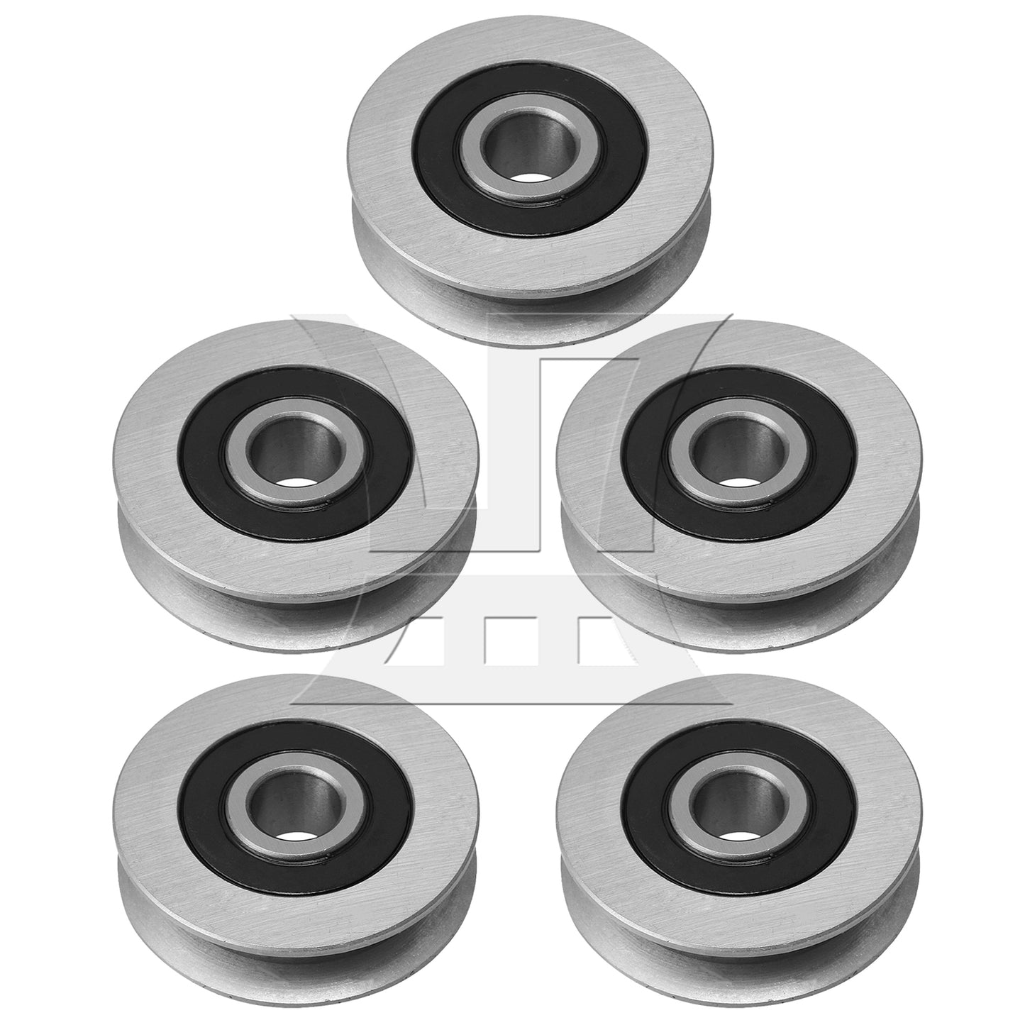 BQLZR 50x13mm U-Shape Groove Bearing Steel Cable Pulley Load-Bearing 512KG