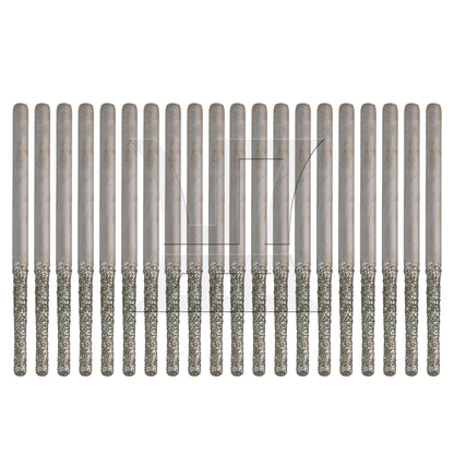 BQLZR 20Pieces 1.8mm Diamond Drill Bit 3/32" Shank for Porcelain Tile Ceramic Glass