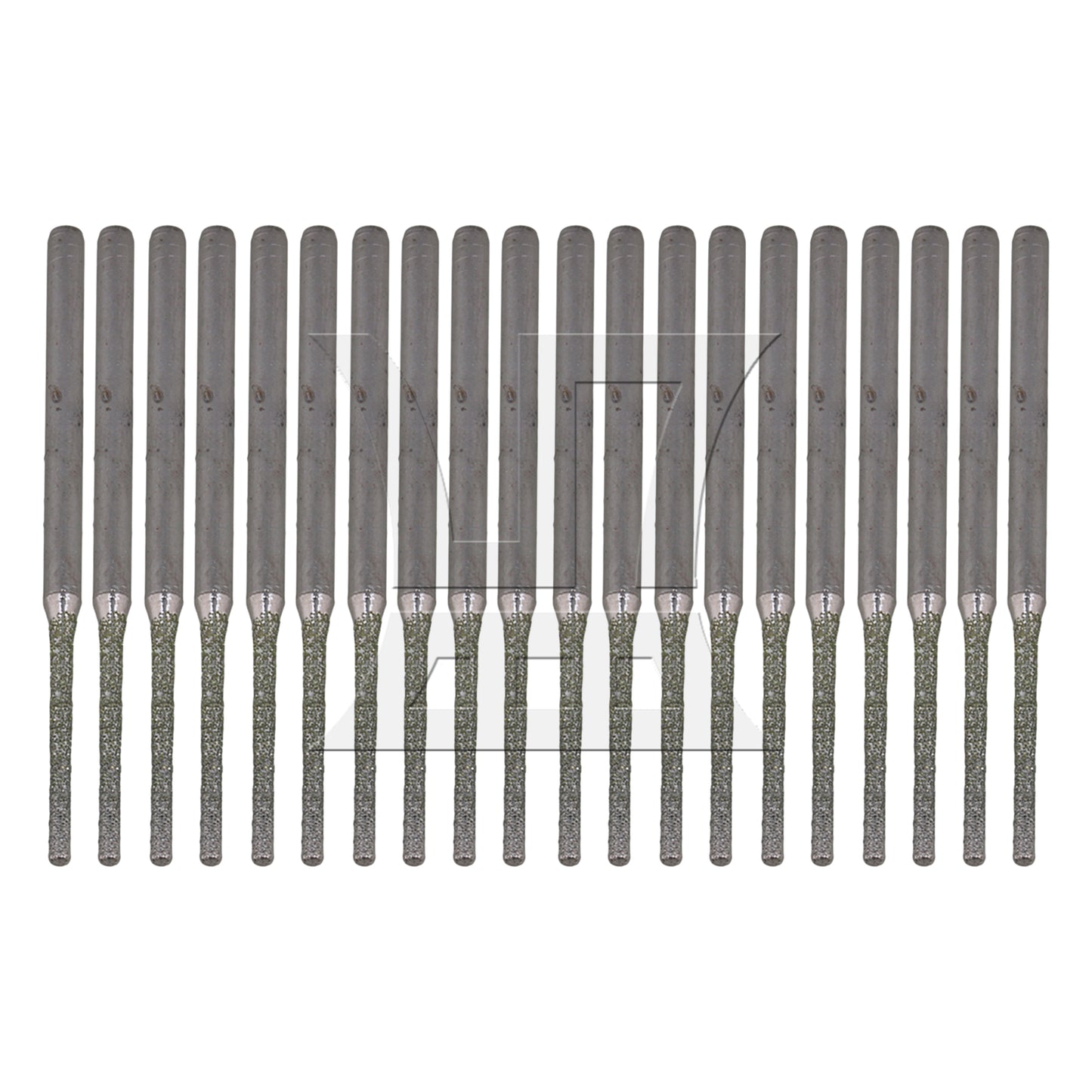 BQLZR 10xBQLZR Lapidary Coated Solid Bits Gems Drilling Bits 1.5mm Silver