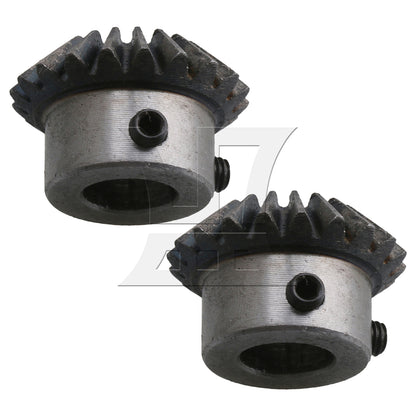 BQLZR 4 Pieces 1.5 Module Bevel Gears 20T 45 Steel Hardware for 1:1 Transmission