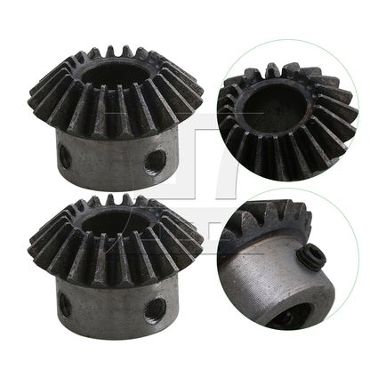 BQLZR 4 Pieces 1.5 Module Bevel Gears 20T 45 Steel Hardware for 1:1 Transmission