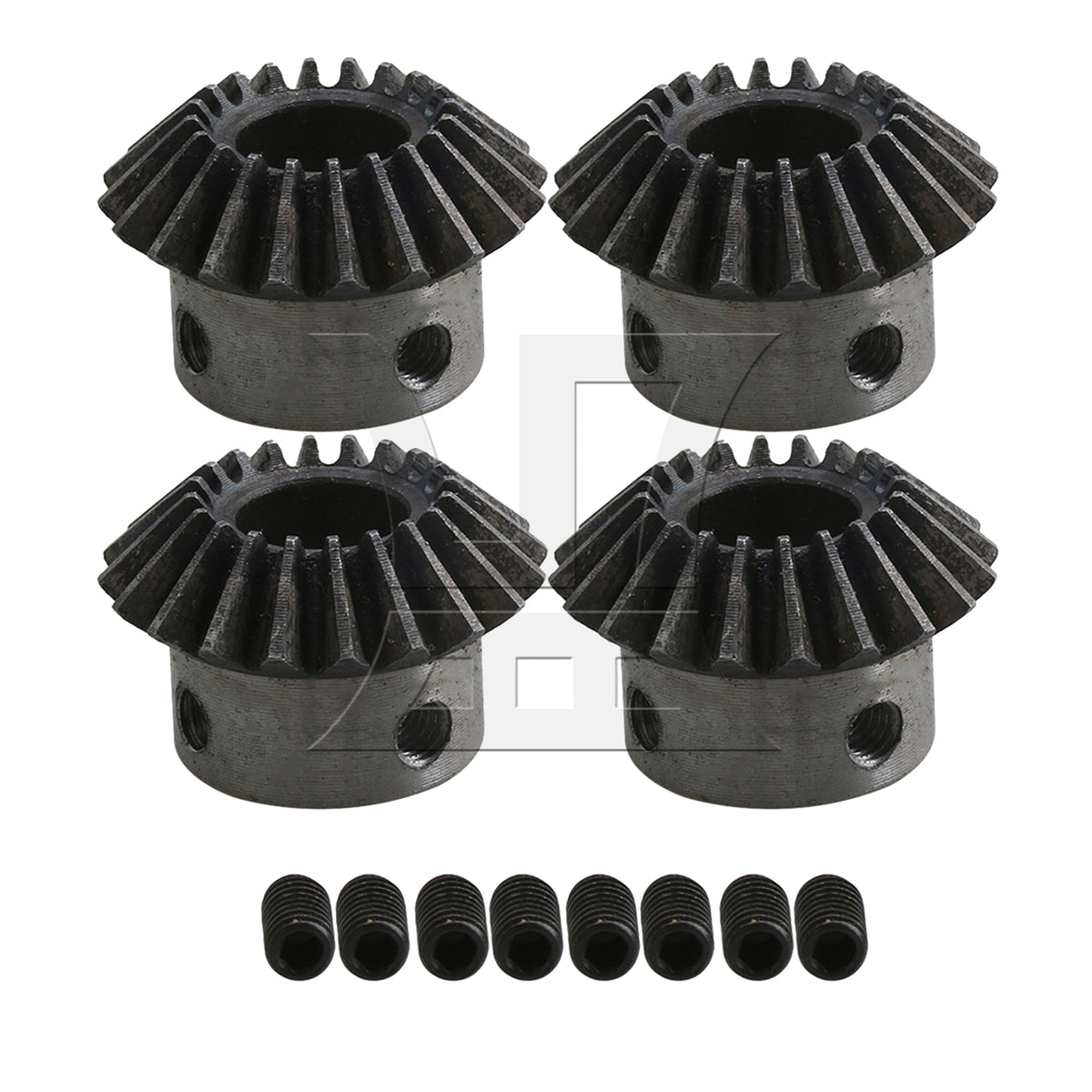 BQLZR 4 Pieces 1.5 Module Bevel Gears 20T 45 Steel Hardware for 1:1 Transmission