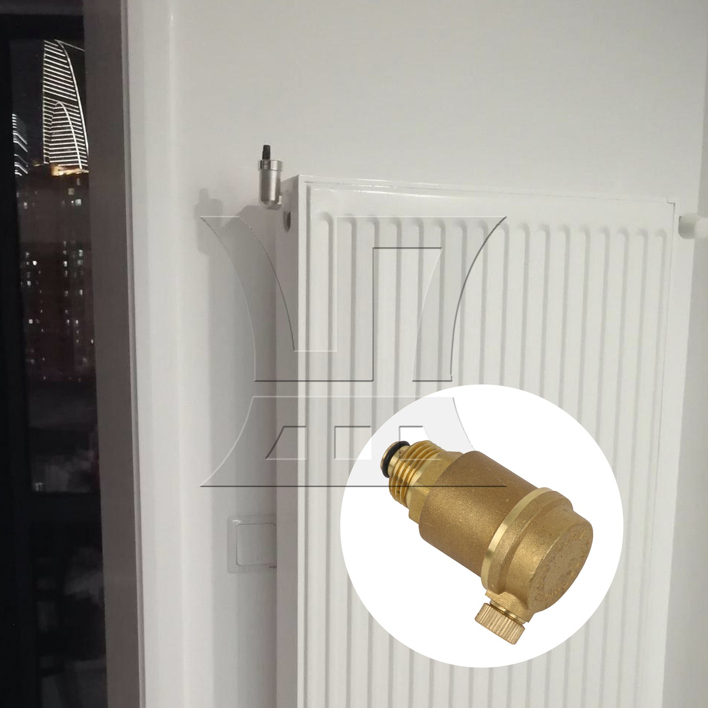 BQLZR Brass Automatic Valve 1/2" for Air Vent Boiler Water Supply System