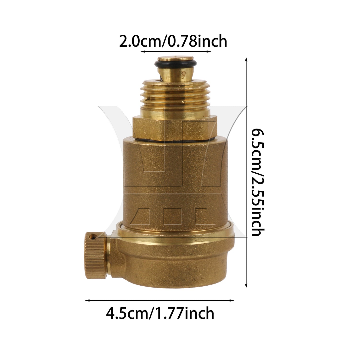 BQLZR Brass Automatic Valve 1/2" for Air Vent Boiler Water Supply System