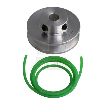 BQLZR Single Groove Pulley 31mm Dia 6mm for Gym Equipment Belt w/ 3.28 ft Belt Set