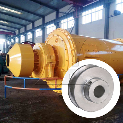 BQLZR Single Groove Pulley 31mm 8mm for Drilling Machine w/ 3.28ft Transmission Belt