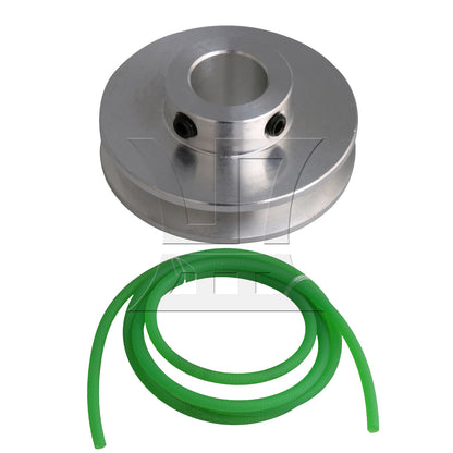 BQLZR 2Pieces Aluminum 4.1x1.2cm Groove Step Pulley for Milling Machine Silver