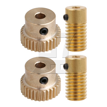 BQLZR  Ratio 0.5 Modulus 30 T Turbine Gear Wheel & 3MM Hole Dia Shaft