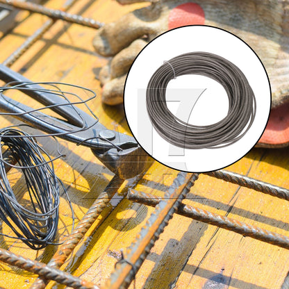 BQLZR Iron Bearing Steel Cable Wheel w/ 100 Feet Wire Rope Cable Railing Tool Set