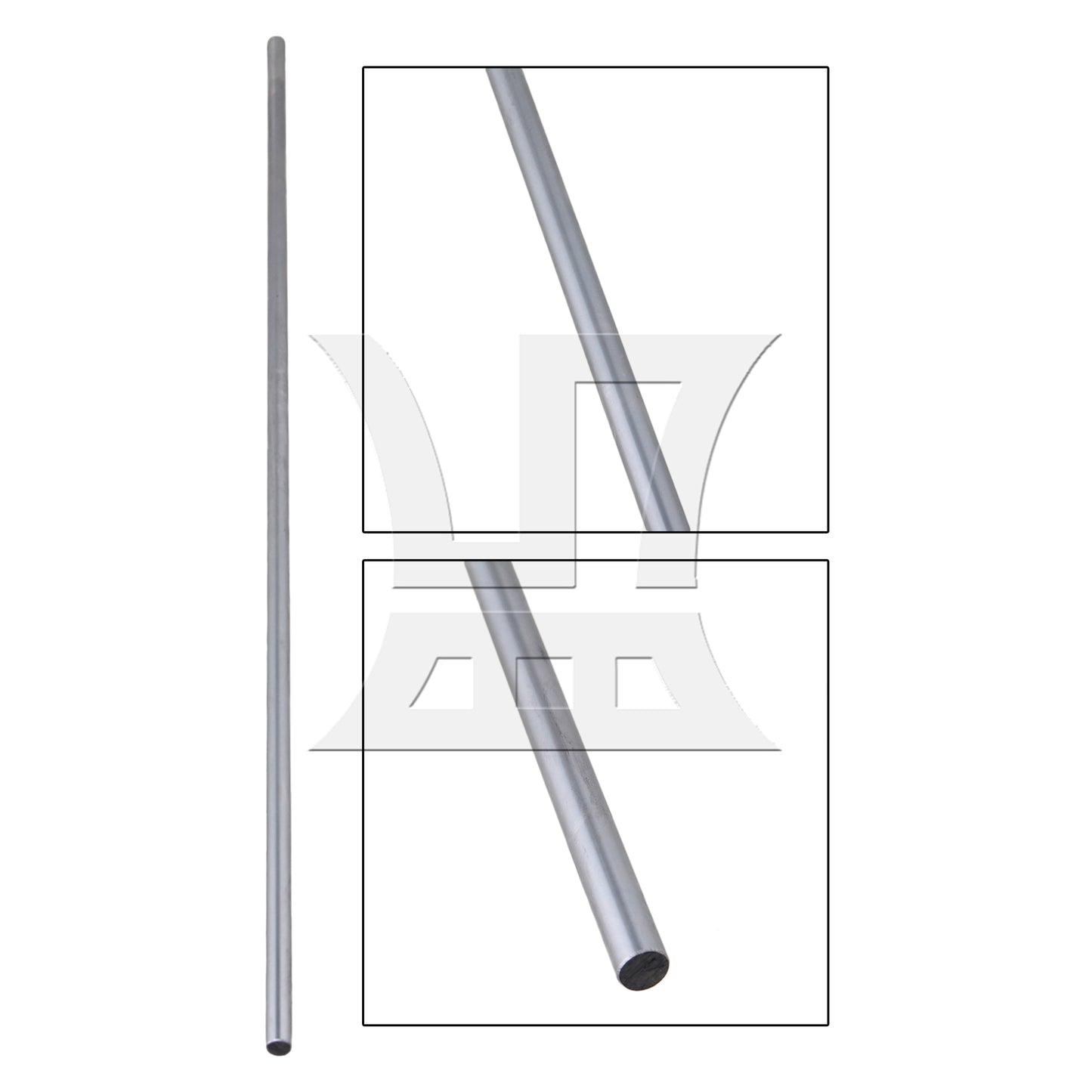 BQLZR Cylinder Linear Shaft 19.69x0.31 Inch for Injection Molding Machine