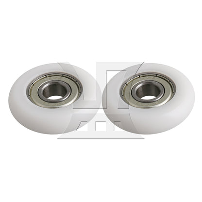 BQLZR 18 Pieces Plastic Bearing Guide Pulley Wheel Ball Bearing with Copper Bushing