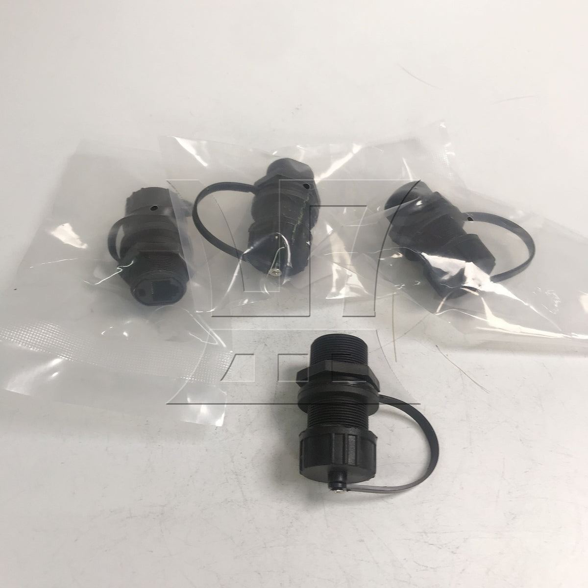 BQLZR 4pcs RJ45 M20 new waterproof sealing cover straight connector