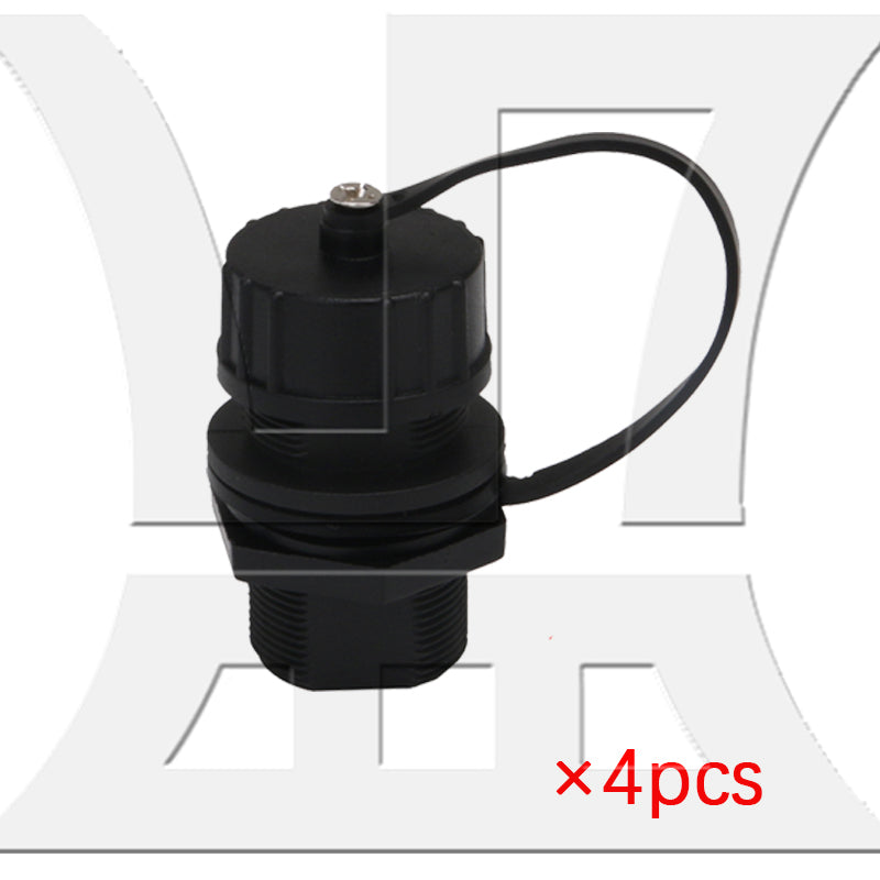 BQLZR 4pcs RJ45 M20 new waterproof sealing cover straight connector
