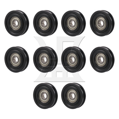 BQLZR U Type Groove Guide Pulley Wheel Bearing Door Window Roll 8x40x10mm