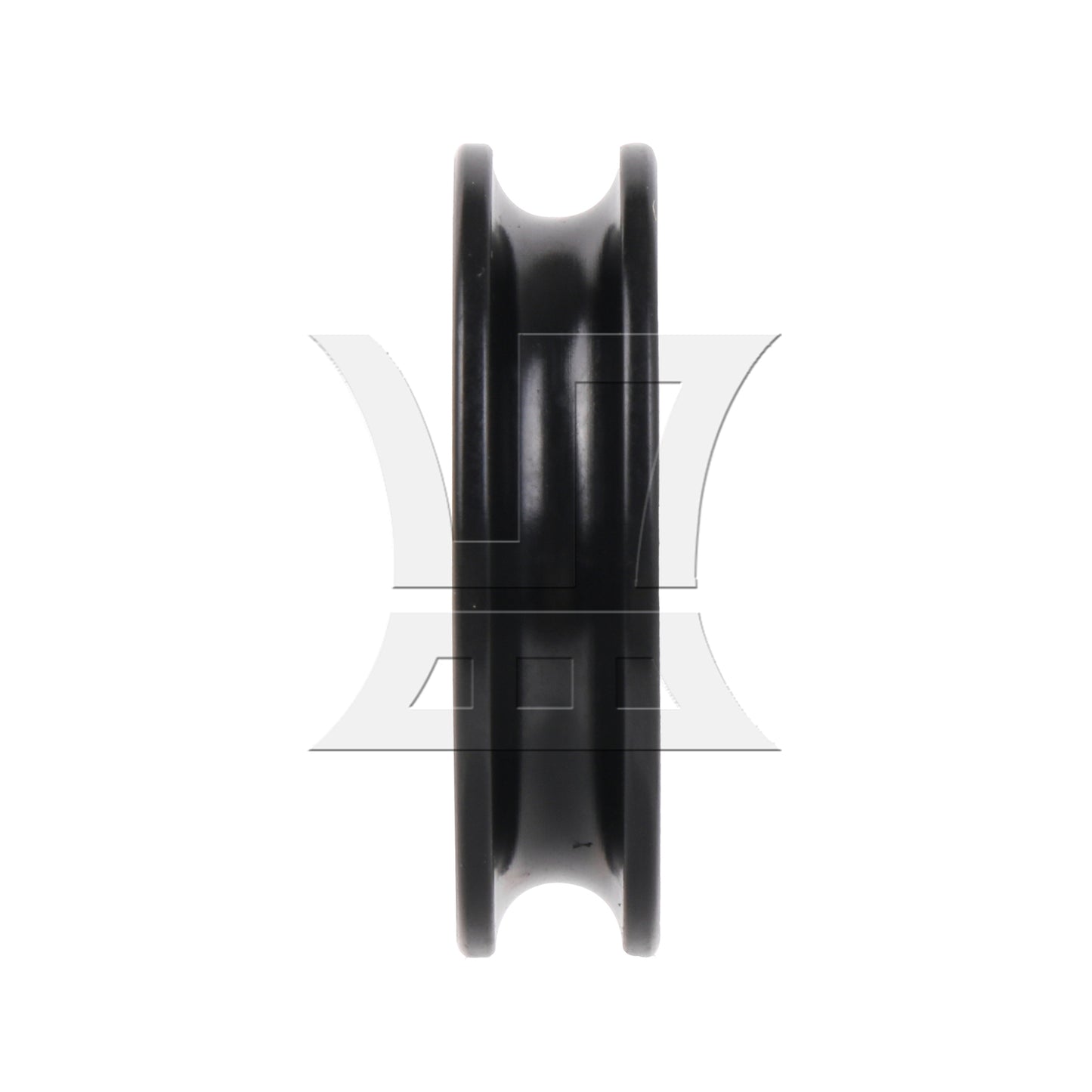 BQLZR Bearing Steel Cable Pulley 8mm ID x 40mm OD w/ Black Plastic Coated