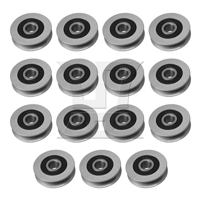 BQLZR 50x13mm U-Shape Groove Bearing Steel Cable Pulley Load-Bearing 512KG