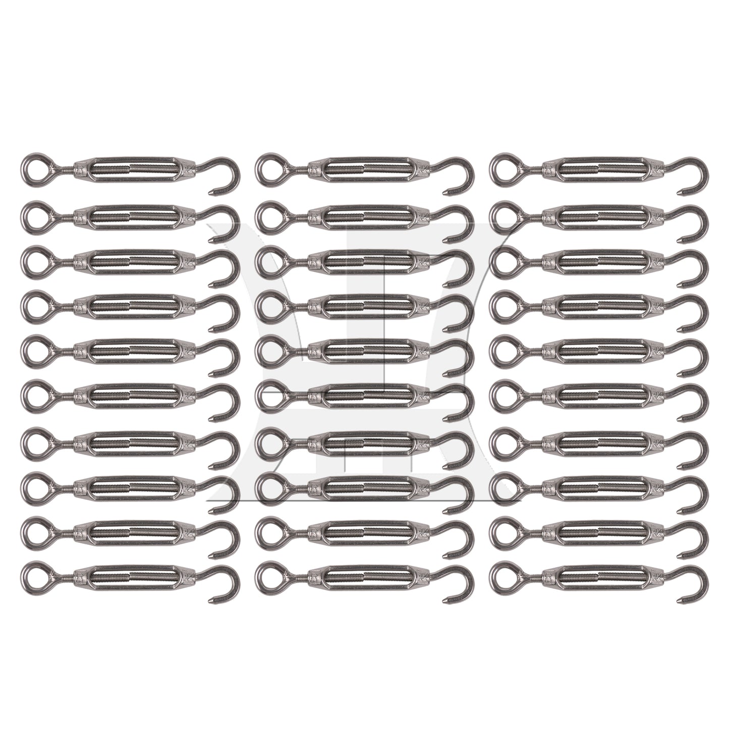 BQLZR  M4 Stainless Steel 304 Hook & Eye Turnbuckle Wire Rope Tension