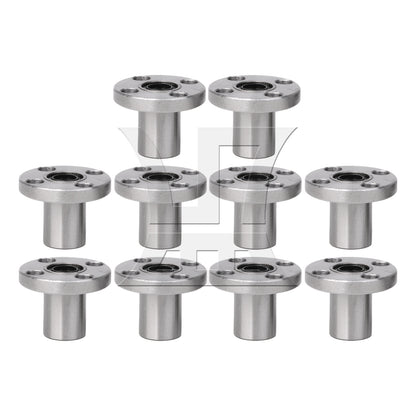 BQLZR  LMF8UU Round Flange Linear Bearing for 8mm Linear Shaft CNC Machine