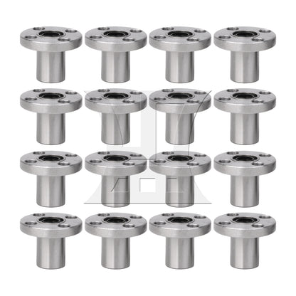 BQLZR  LMF8UU Round Flange Linear Bearing for 8mm Linear Shaft CNC Machine