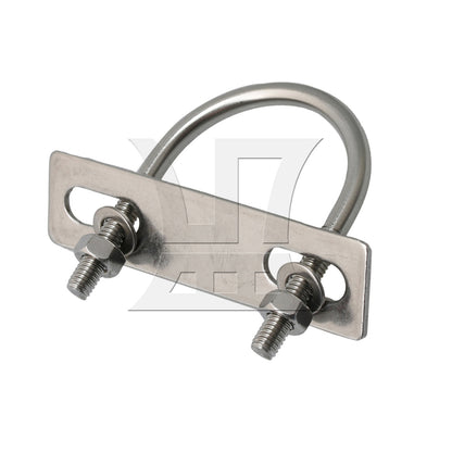 BQLZR 1.65" Pipe Pole U Shaped Bolt U-Bolts U Bend Stainless Steel M6 Set