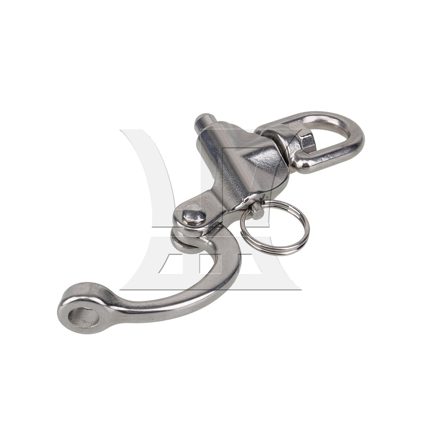 BQLZR 6 Pieces Stainless Steel Snap Shackle Quick Release Swivel Bail Rigging 2.36"