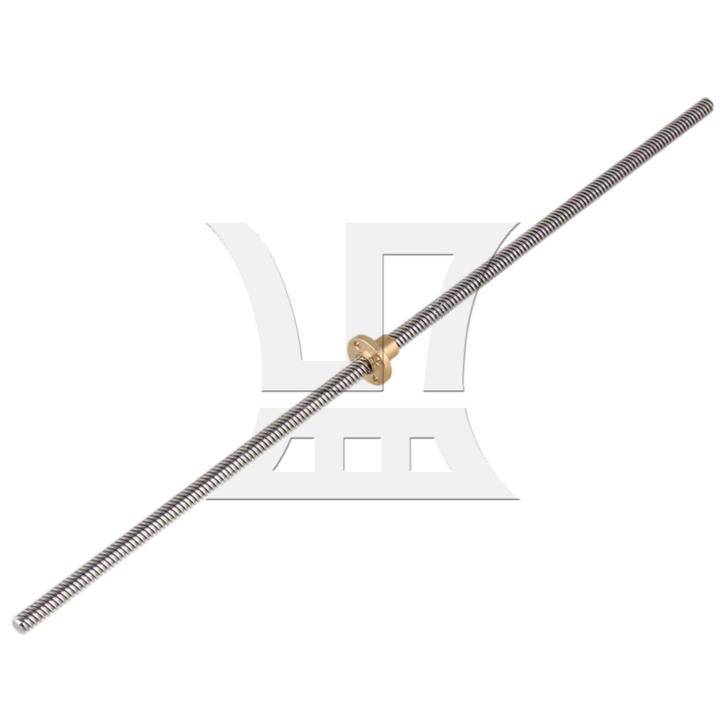 BQLZR  400mm Stainless Steel Lead Screw w/ Nuts 8mm Lead for Machine Tool