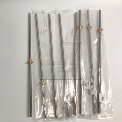 BQLZR  400mm Stainless Steel Lead Screw w/ Nuts 8mm Lead for Machine Tool