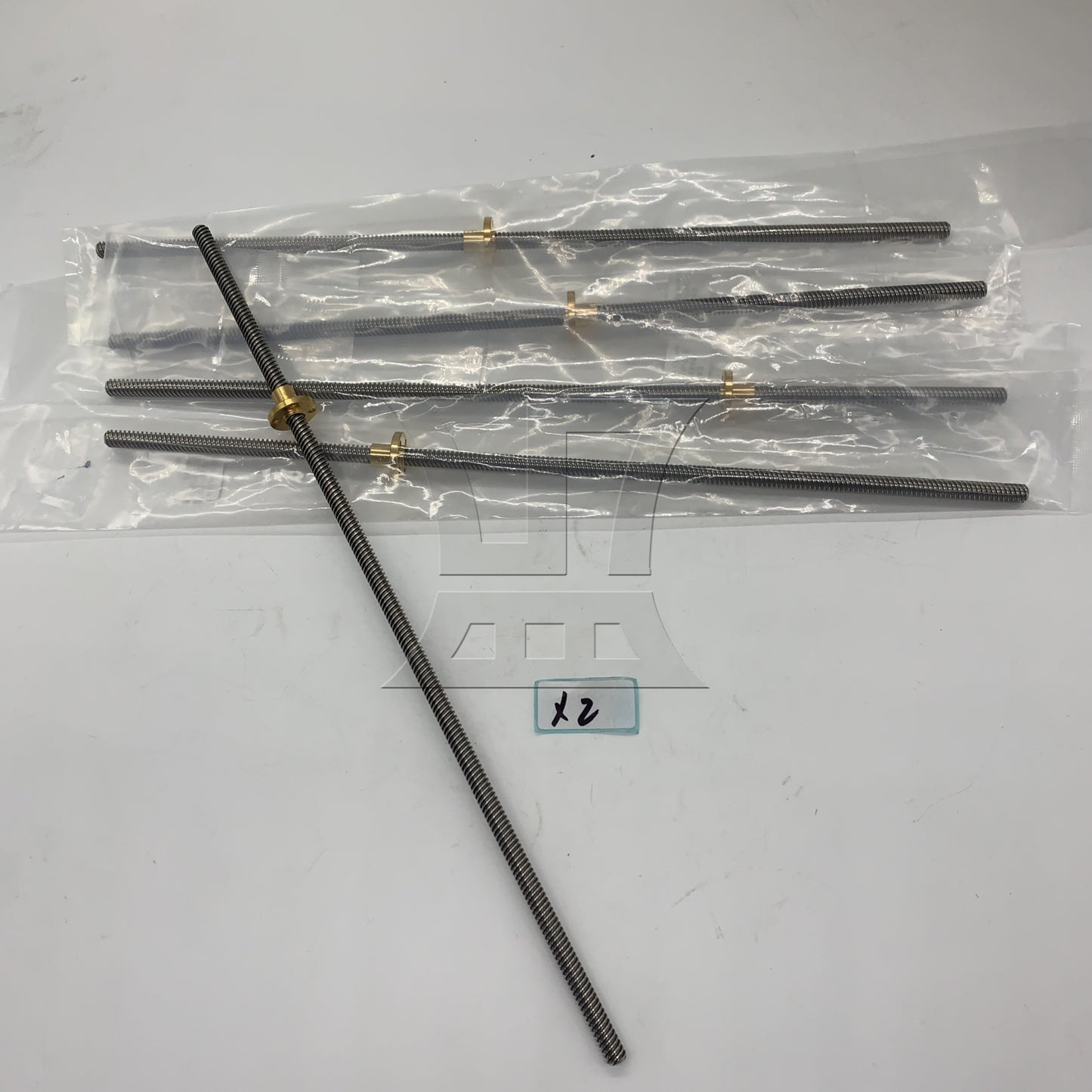 BQLZR  400mm Stainless Steel Lead Screw w/ Nuts 8mm Lead for Machine Tool