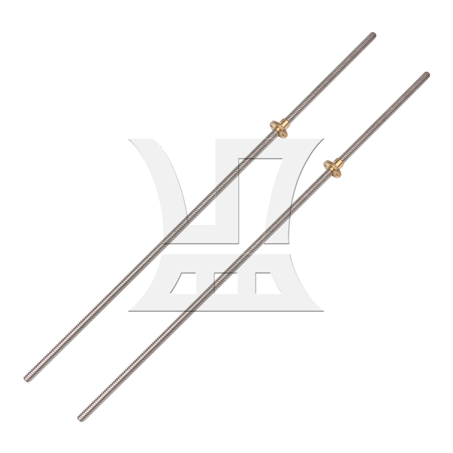 BQLZR Silver Stainless Steel 8mm Lead Screw w/ Brass Nut for Machine Tool