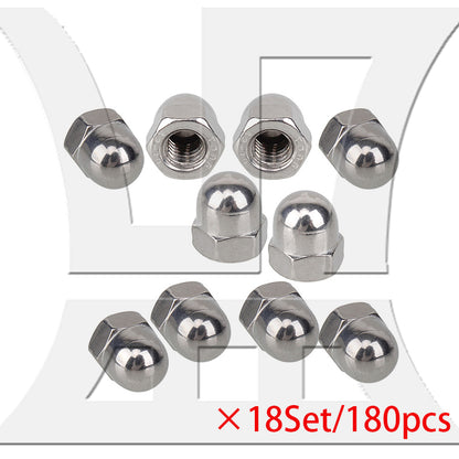 BQLZR 304 Stainless Steel Right Hand Threads Acorn Hex Nut M6