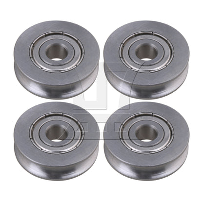 BQLZR U Type Groove Bearings Pulley 6mm Bore x 25mm OD x 7mm Width for Guide