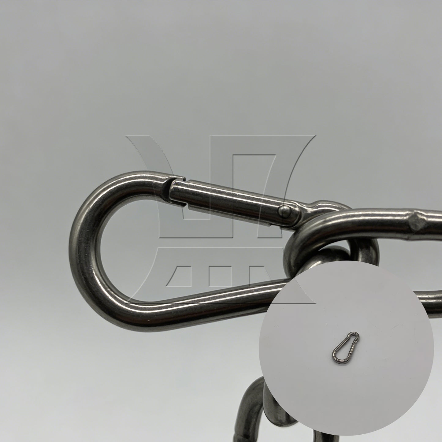 BQLZR 304 Stainless steel Spring Snap Hooks M4 for Quick Connect Removal Rope